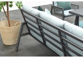 Garden Impressions Brendon lounge dining set 4-delig rechts - mint grijs