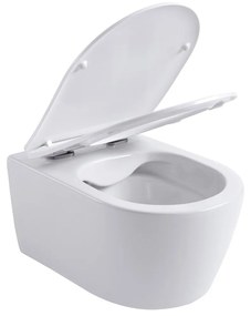 Sanigoods Willow hangend toilet met softclose sluiting wit mat