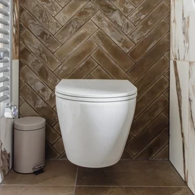 Saniclear Jama randloos hangend toilet met platte softclose zitting