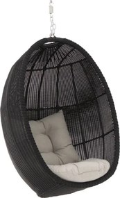 Hangstoel tuin | Manifesto  Lucana | Wicker (vlechtwerk) | Zwart | Tuinstoel | Kees Smit Tuinmeubelen