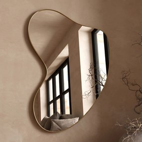 Kare Design Dali Brass Organische Spiegel Messing - 110x120cm