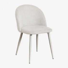 Kana Deluxe Eetkamerstoel Grijs – Taupe – Koel & Stof Gebroken Wit - Sklum