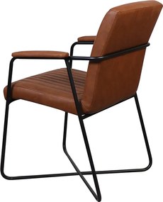 Eetkamerstoel - Henry - leer Vintage cognac