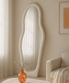 Livingfurn Olivia staande spiegel organisch 200cm ivoor