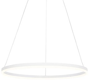 Design hanglamp wit 80 cm incl. LED 3-staps dimbaar - Anello