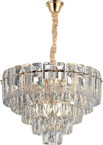 Hanglamp met kristallen G056-CP 50cm GOLD