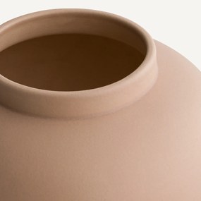 Ronde vaas van mat keramiek, LECCIA
