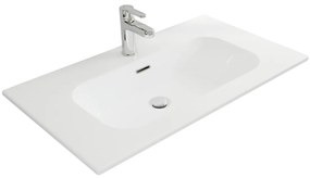 Saniclear Gera keramische wastafel 80cm met kraangat