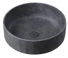 Ideavit Lixir Waskom 42x15cm rond concrete beton dark grey 290293-D2