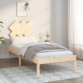 vidaXL Bedframe massief hout 75x190 cm 2FT6 Small Single