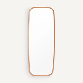 Rechthoekige spiegel in massief eik, H180 cm, Orion