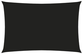 vidaXL Zonnescherm rechthoekig 4x6 m oxford stof zwart