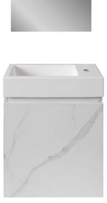 SaniGoods Mikado toiletmeubel marmer 40x22.3x50cm wit