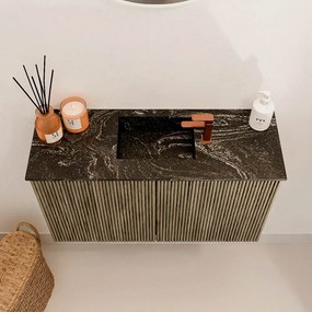 Mondiaz Joya DLux 70cm toiletmeubel dusk met wastafel faye midden 1 kraangat lava