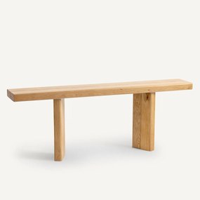 Eiken en fineer wandtafel L200 cm, Olaga