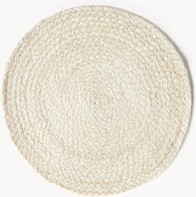 Ronde placemats Tola van jute, 2-delig