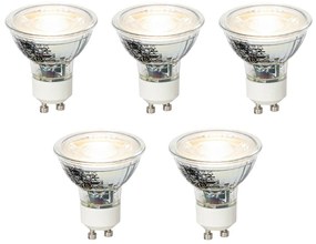 Set van 5 GU10 dimbare LED lamp 4W 310 lm 3000K
