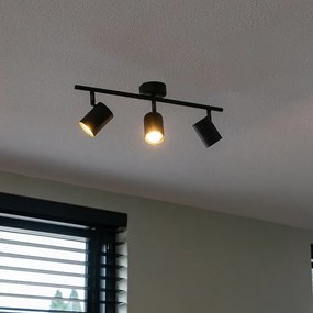 Moderne spot zwart kantelbaar 3-lichts - Jeana