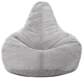 Cloudy Cord Zitzak Stoel - Grijs