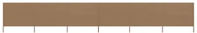 vidaXL Windscherm 6-panelen 800x80 cm stof taupe