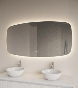 Gliss Design Erato spiegel horizontaal met LED-verlichting en verwarming 100x60cm