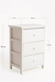 Hulpmeubilair Lotuc Wit, breed, 3 laden