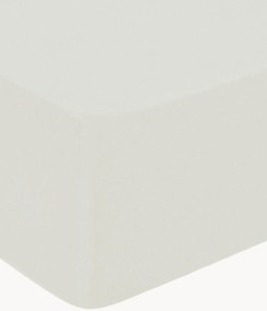 Katoenensatijnen hoeslaken Uni voor boxspring