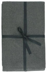 Tafelkleed rond, GOTS bio-katoen, antraciet,Ø 180 cm