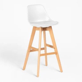 Pakket Van 4 Nordic Edition Hoge Krukken Wit & ↑75 Cm - Sklum