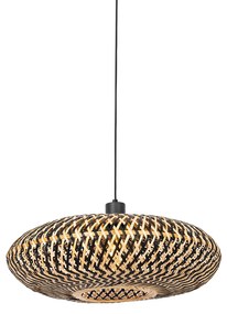Oosterse hanglamp zwart bamboe 50 cm - Ostrava