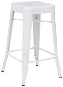 Stapelaar Hoge Kruk In Staal Lix Wit & ↑65 Cm - Sklum