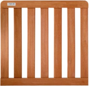 Tuinpoort hardhout bankirai Luxe recht rvs 100 x 90 cm