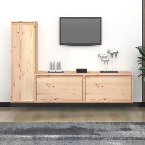 vidaXL Tv-meubelen 3 st massief grenenhout