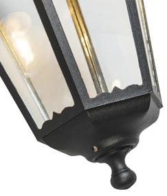 Klassieke buiten wandlantaarn zwart IP44 - New Orleans Down Klassiek / Antiek, Landelijk / Rustiek E27 IP44 Buitenverlichting rond
