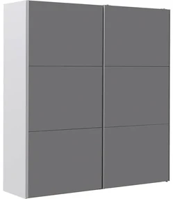 Goossens Kledingkast Easy Storage Sdk, 203 cm breed, 220 cm hoog, 2x 3 paneel glas schuifdeuren