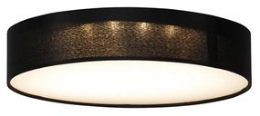 Stoffen Smart plafondlamp zwart 30cm incl. LED RGB - Taiko Modern rond Binnenverlichting Lamp