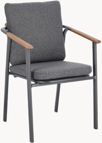 Tuin eetstoelen Leonida met armleuning, 4-delig