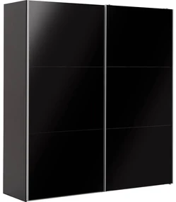 Goossens Kledingkast Easy Storage Sdk, 203 cm breed, 220 cm hoog, 2x 3 paneel glas schuifdeuren