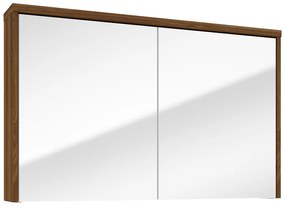 Fontana Basic spiegelkast 100cm met 2 deuren walnoot