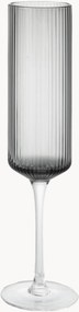 Mondgeblazen champagneglazen Ripple, 2-delig