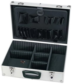 Draper Tools Gereedschapskoffer 33x46x15 cm aluminium zwart