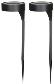Luxform Tuinlampen 2 st AYR Orange solar LED zwart