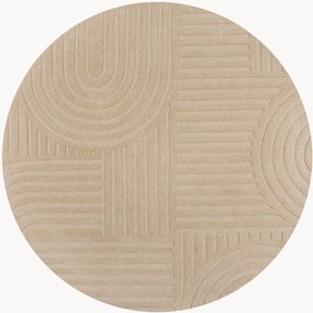 Handgetuft hoog-laag wollen vloerkleed Zen Garden