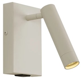 Moderne wandlamp beige verstelbaar met USB-C - Croft
