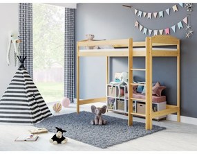 Kinderen Blauw Hoogslaper - Bobby Voor Kinderen Kinderen Junioren 5059914014103 Children's Beds Home, 160x80, Geen Children's Beds Home Dennenhout