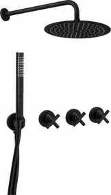 Inbouw regendoucheset REA EXIT Black + Box