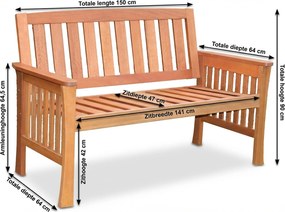 Kensington Bench Naturel Zand/Beige