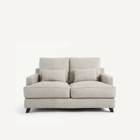 Bank, 2-zit getextureerd viscose/linnen, Alwine