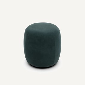 Poef in fluweel, Rosebury design E.Gallina