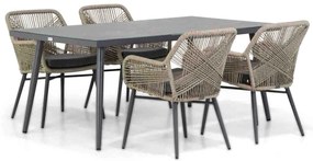 Tuinset 4 personen 180 cm Rope Taupe Lifestyle Garden Furniture Advance/Sophia